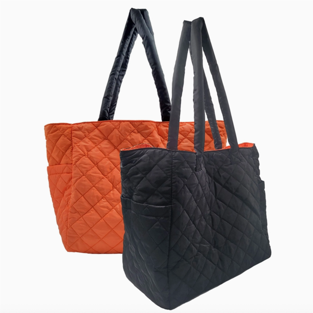 Tote - Reversible Nylon - Quilted -