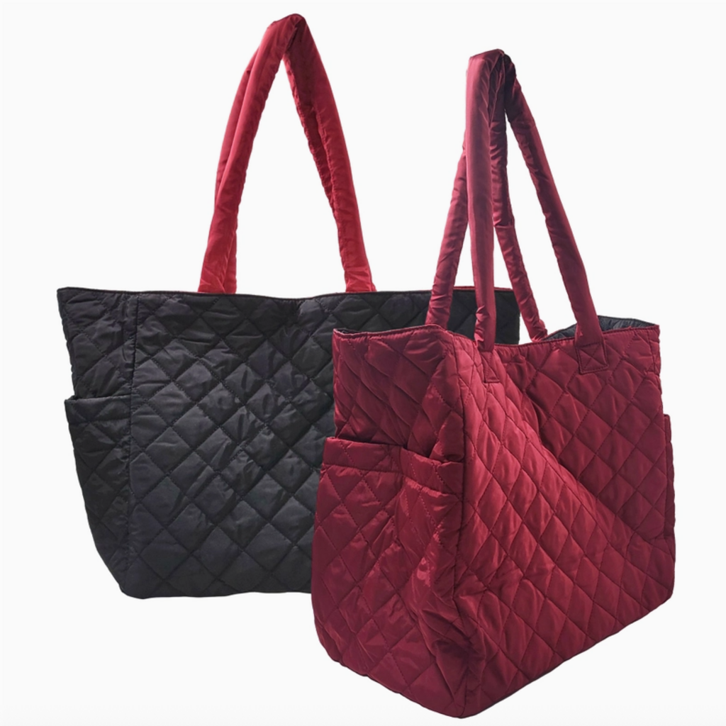 Tote - Reversible Nylon - Quilted -