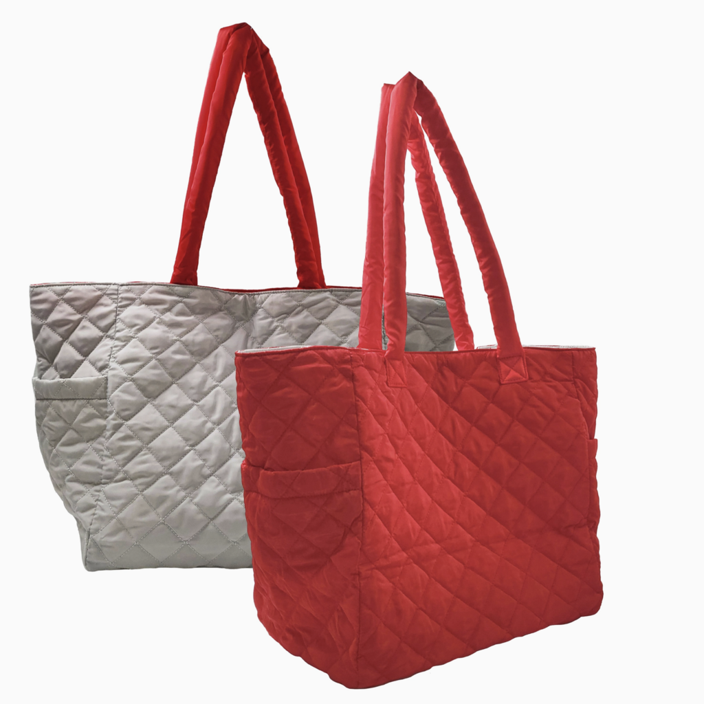 Tote - Reversible Nylon - Quilted -