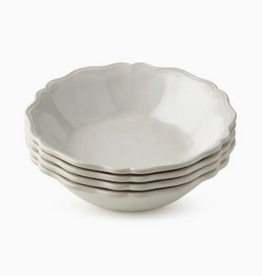 Dinnerware - Isabella - Melamine - Cream - Scalloped - S/4 -