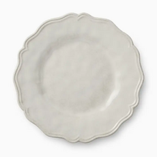 Dinnerware - Isabella - Melamine - Cream - Scalloped - S/4 -