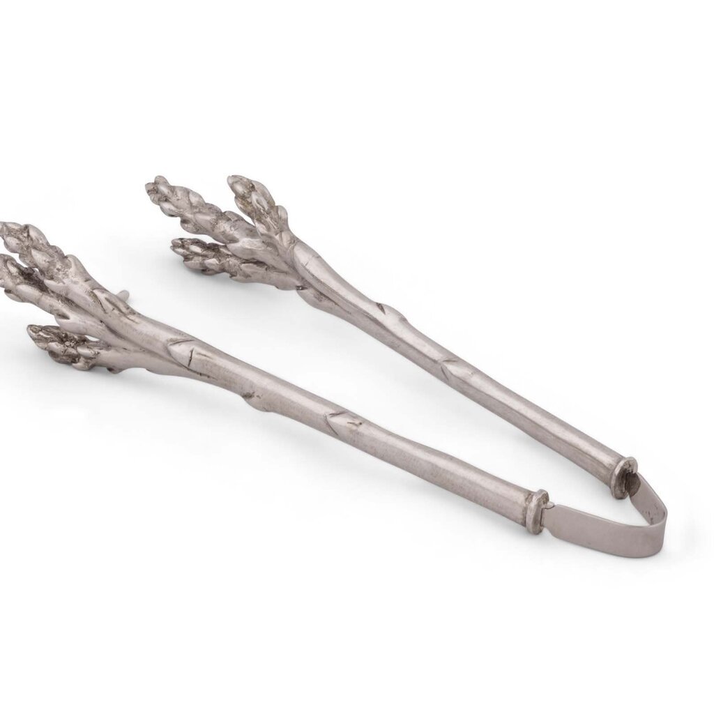 MH Tongs - Pewter - Asparagus Pattern