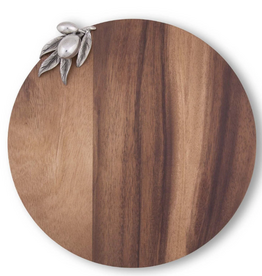 Cheese Board - Olive - Wood/Pewter