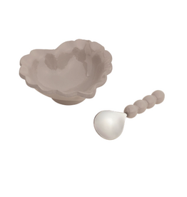 Candy Dish - Heart Enamel w/Scoop - 4.5" x 5.25" -