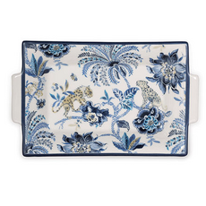 Tray - Braganza - Blue - 1.5"H x 11"W x 7"D