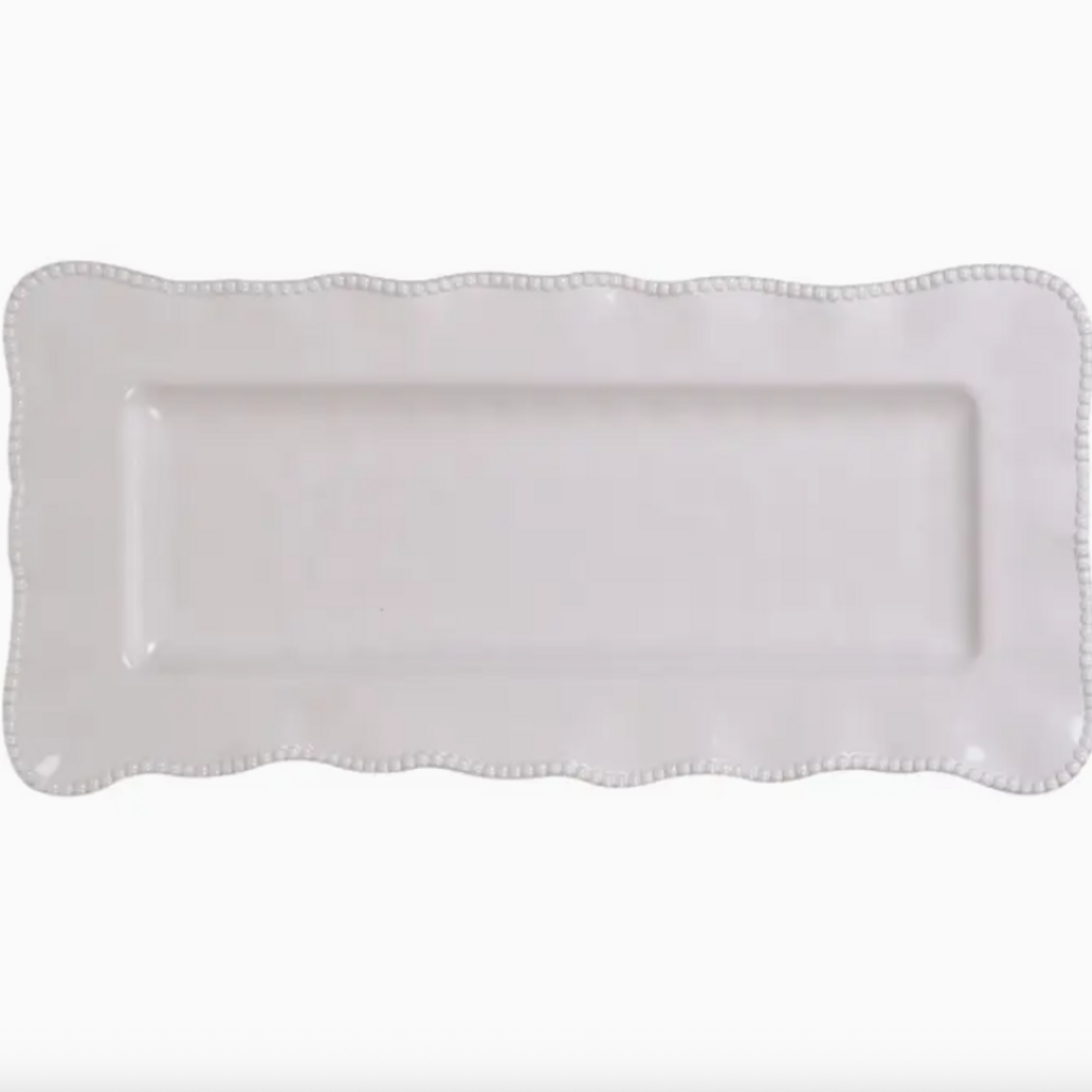 Serveware - Platter - Rectangular  - Perlette White - Melamine - 19x9"