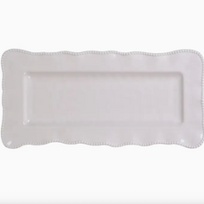 Serveware - Platter - Rectangular  - Perlette White - Melamine - 19x9"