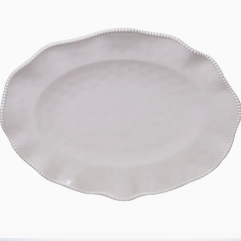 Serveware - Platter - Oval - Perlette White - Melamine - 18 x 13.5"