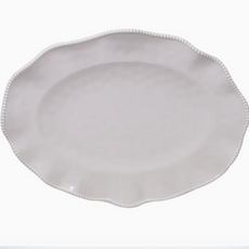 Serveware - Platter - Oval - Perlette White - Melamine - 18 x 13.5"