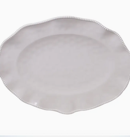 Serveware - Platter - Oval - Perlette White - Melamine - 18 x 13.5"