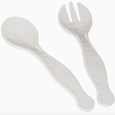 Serving Set - Salad Servers - Perlette White - Melamine - S/2