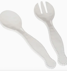 Serving Set - Salad Servers - Perlette White - Melamine - S/2