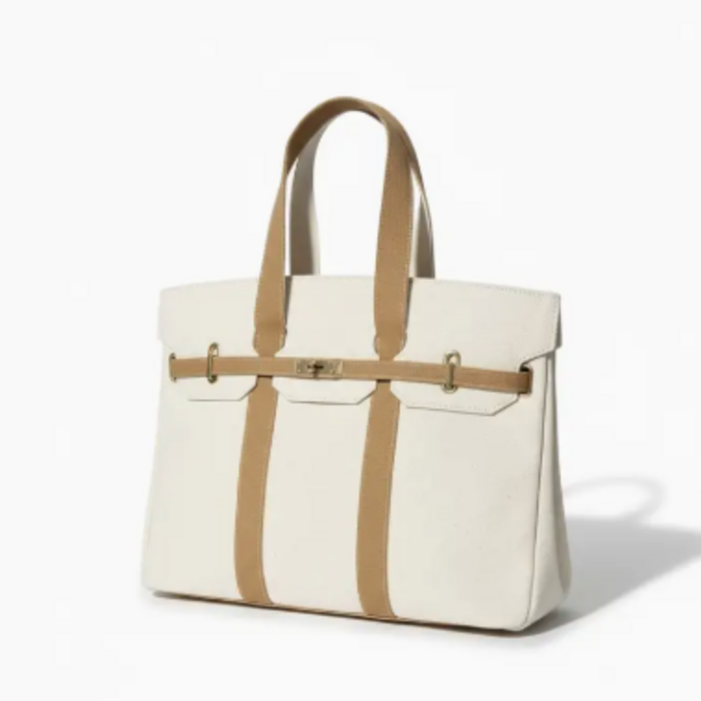 Bag - Luxe - Canvas w/Trim - Gold Buckle -