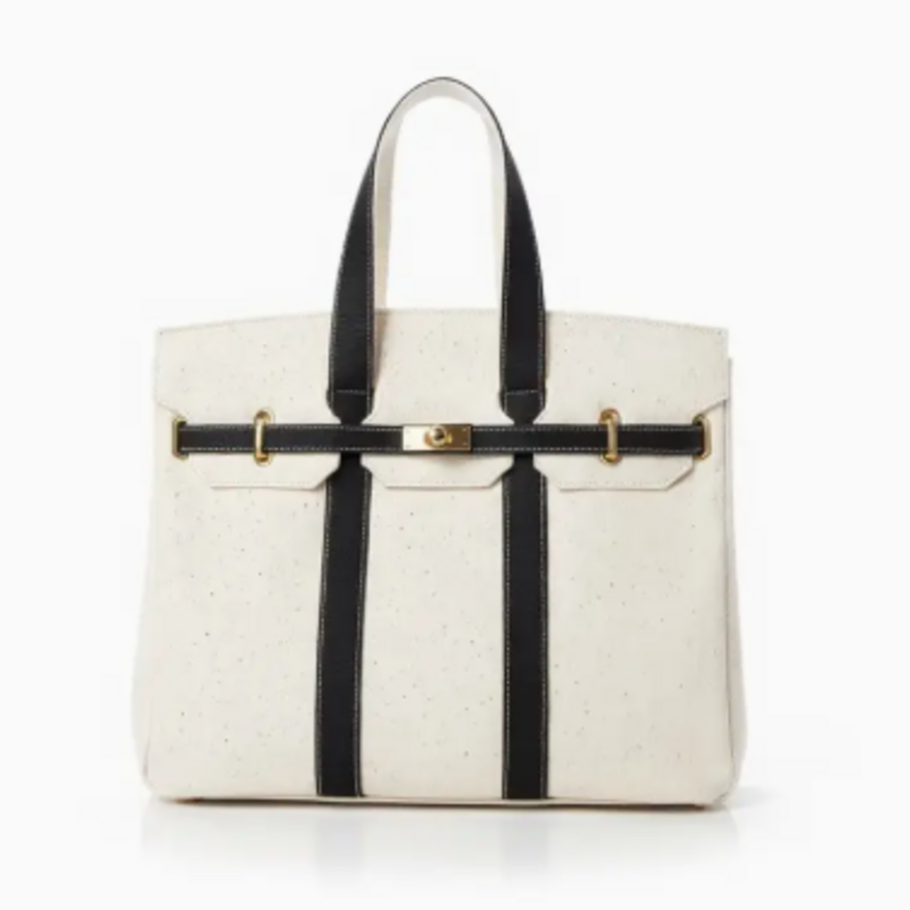 Bag - Luxe - Canvas w/Trim - Gold Buckle -