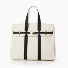Bag - Luxe - Canvas w/Trim - Gold Buckle -