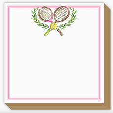 MH Luxe Notepad -  Pink Tennis Rackets