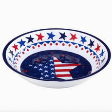 Serving Bowl - Large - Stars and Stripes - 13.75x2.75"