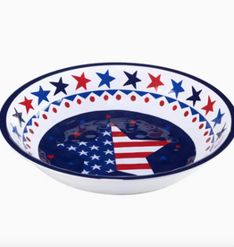 Serving Bowl - Large - Stars and Stripes - 13.75x2.75"
