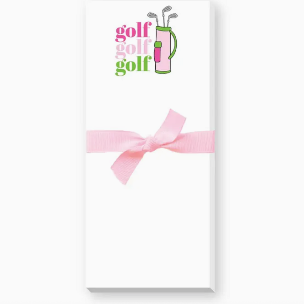Notepad - Skinnie - 3.5x8.5" -  Golf Pad Preppy