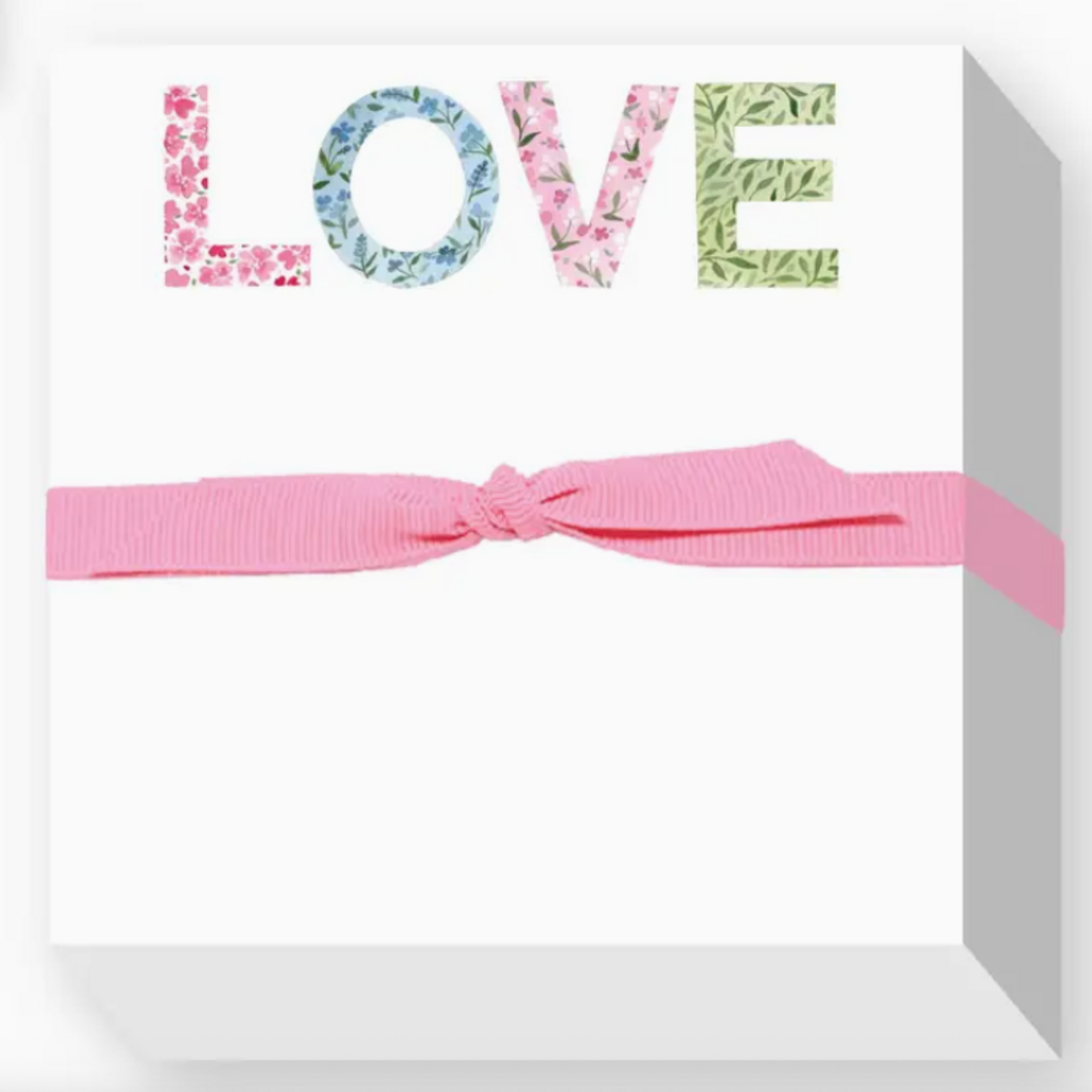 Notepad - Chubbie -  LOVE - Floral