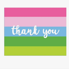Notes - Thank you - Multi-color Stripe - s/10
