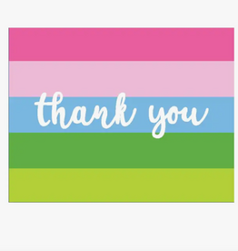 Notes - Thank you - Multi-color Stripe - s/10