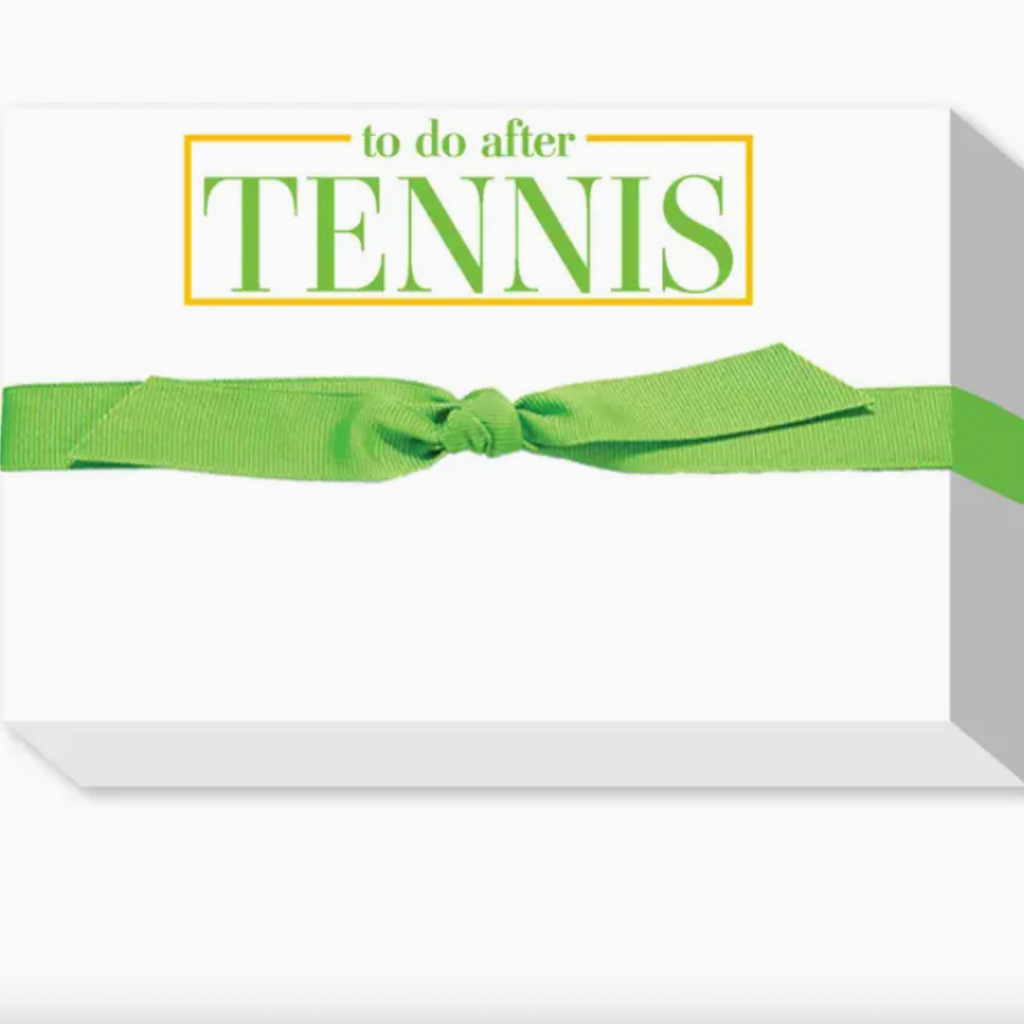 Notepad - Big and Bold -  To Do After Tennis