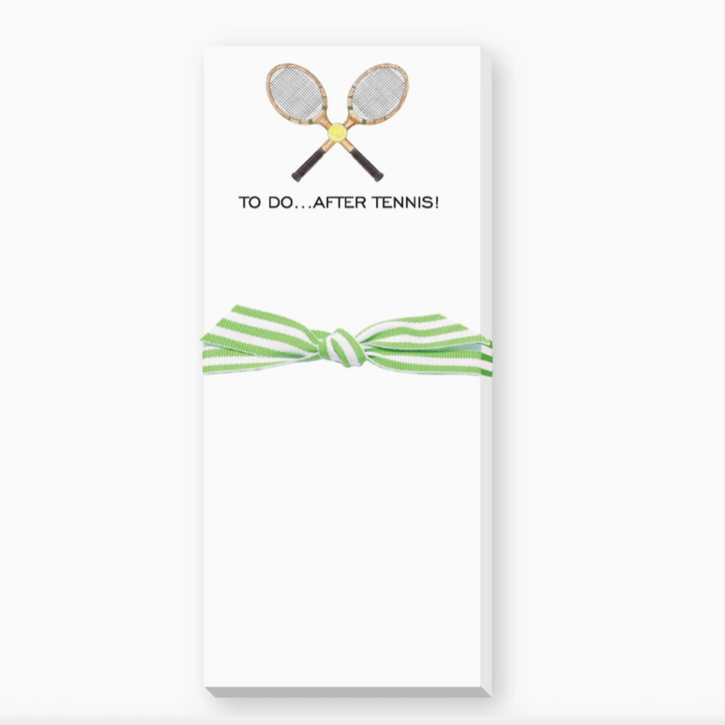 Notepad - Skinnie - 3.5x8.5" -  To Do After Tennis