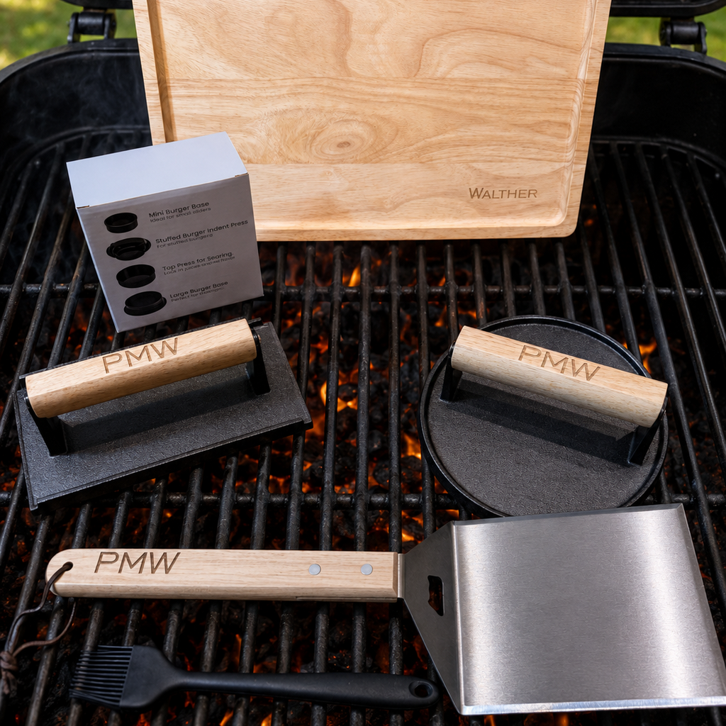 Personalized Smash Burger Grill Set