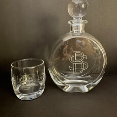 Personalized Decanter - Flat/Round - 750ml - 4 glasses/10oz