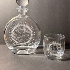 Personalized Decanter - Flat/Round - 750ml - 4 glasses/10oz