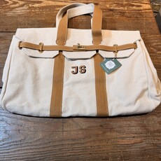 Bag - Luxe - Canvas w/Trim - Gold Buckle -