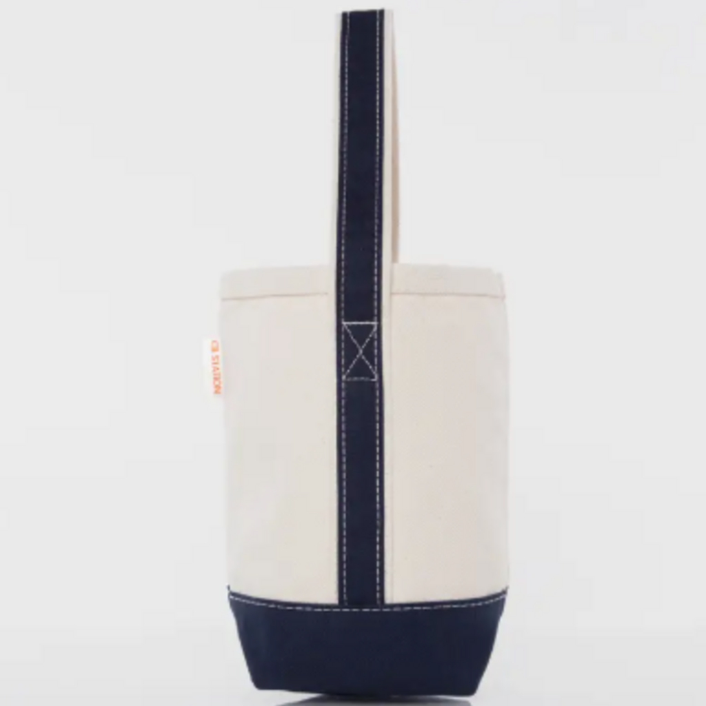 Wine Tote - Canvas -  2 Bottle - Navy