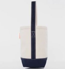 Wine Tote - Canvas -  2 Bottle - Navy