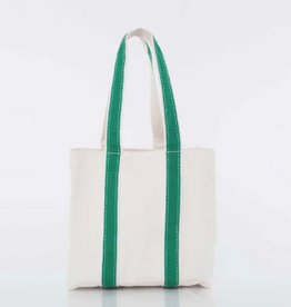 Wine Tote - Canvas -  4 Bottle - Emerald