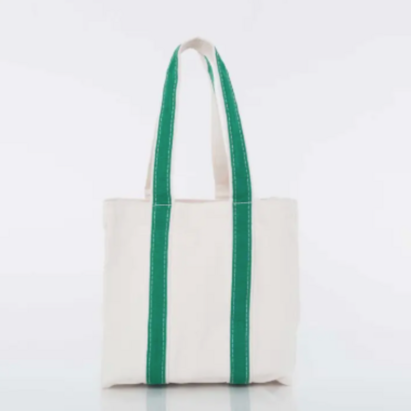 Wine Tote - Canvas -  4 Bottle - Emerald