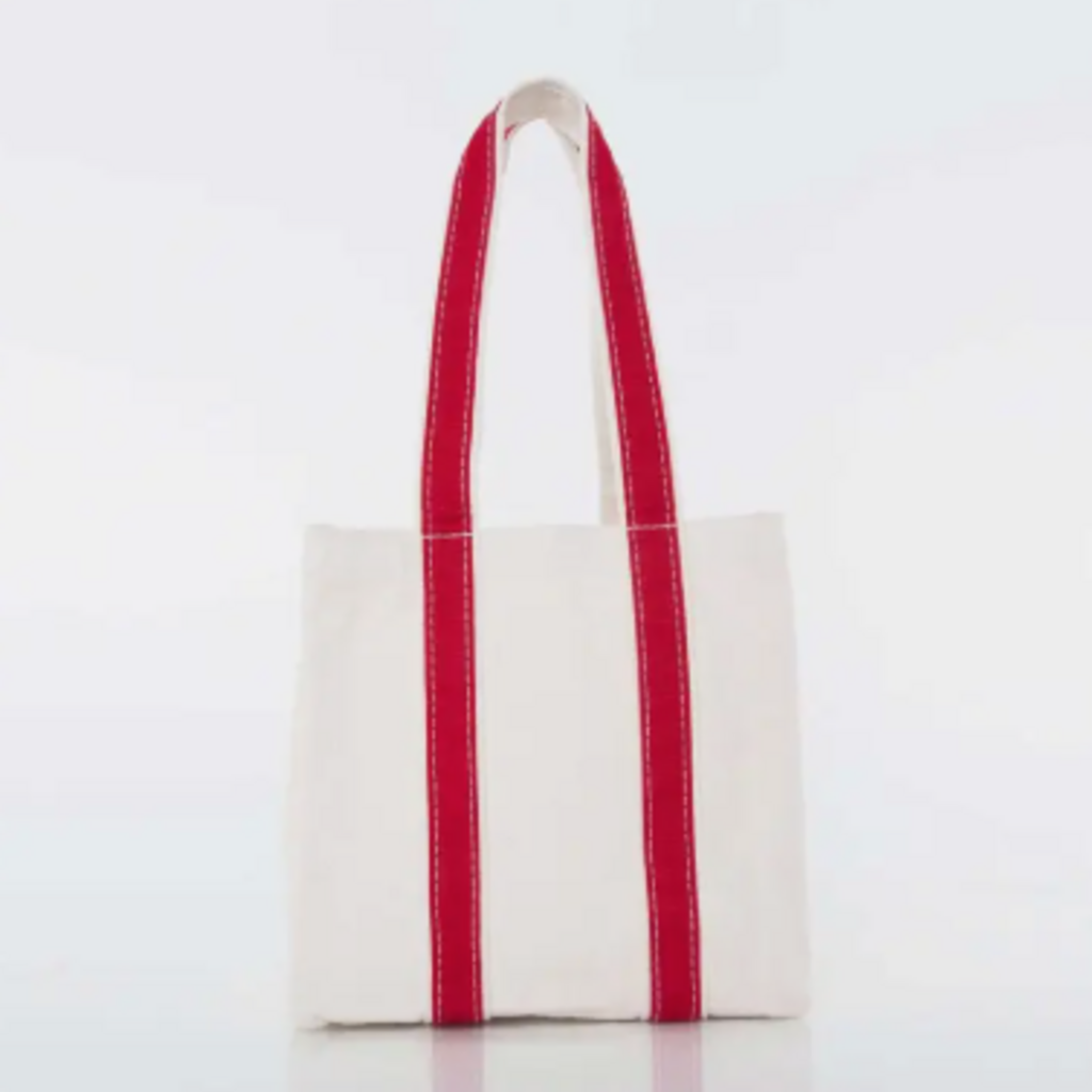 Wine Tote - Canvas -  4 Bottle - Red