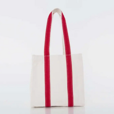 Wine Tote - Canvas -  4 Bottle - Red
