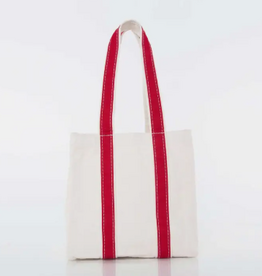 Wine Tote - Canvas -  4 Bottle - Red