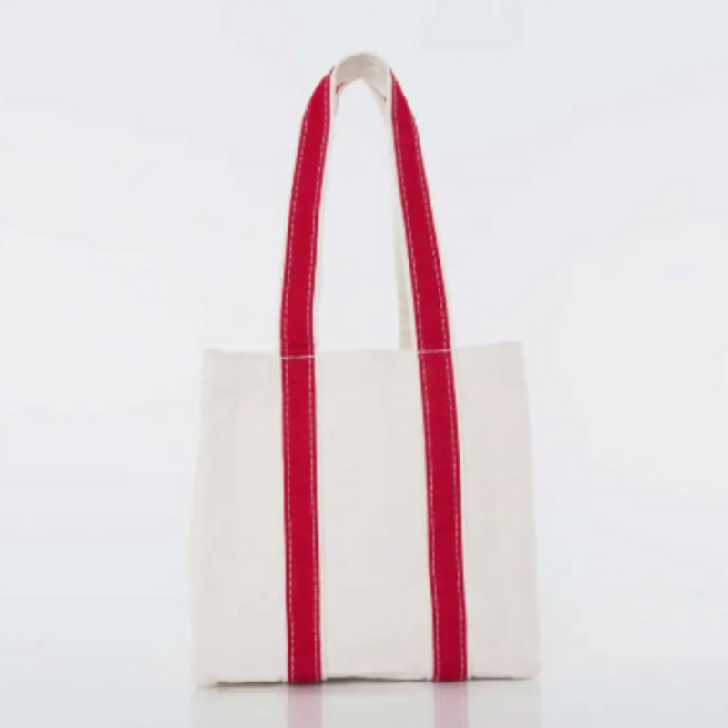 Wine Tote - Canvas -  4 Bottle - Red