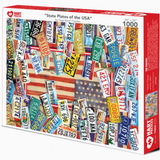MH Puzzle - State Plates of the USA  - 1000 pieces