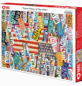 MH Puzzle - State Plates of the USA  - 1000 pieces