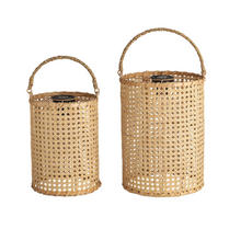 Lantern - Cane - Rattan Handles -