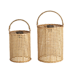 Lantern - Cane - Rattan Handles -