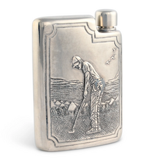 Flask - Golfer - Pewter