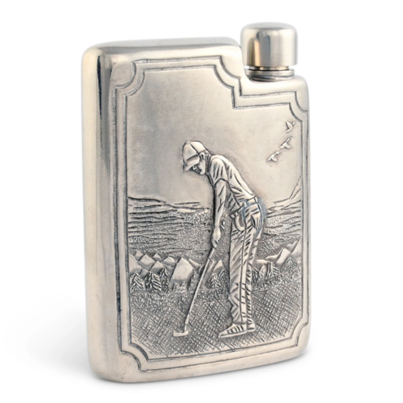 Flask - Golfer - Pewter