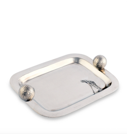 Catchall Tray - Golf Balls - Pewter - 14x9"