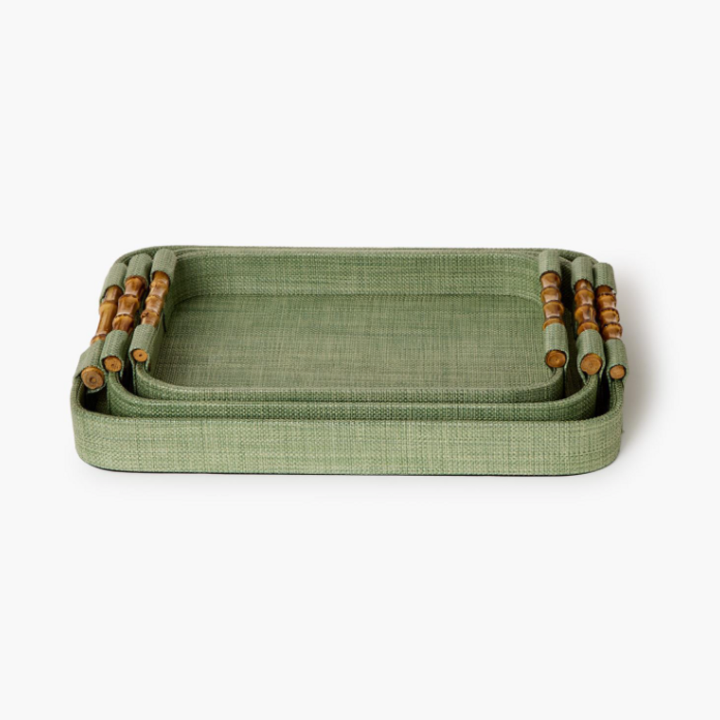 Tray - Monaco - Faux Seagrass - Oval Corner -