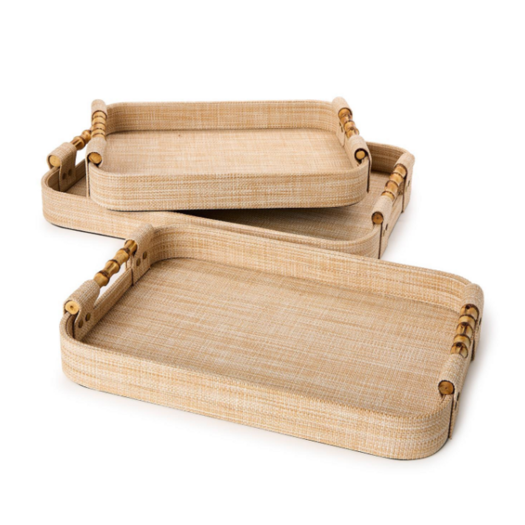 Tray - Monaco - Faux Seagrass - Oval Corner -