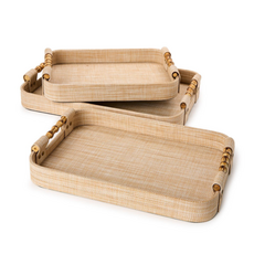 Tray - Monaco - Faux Seagrass - Oval Corner -